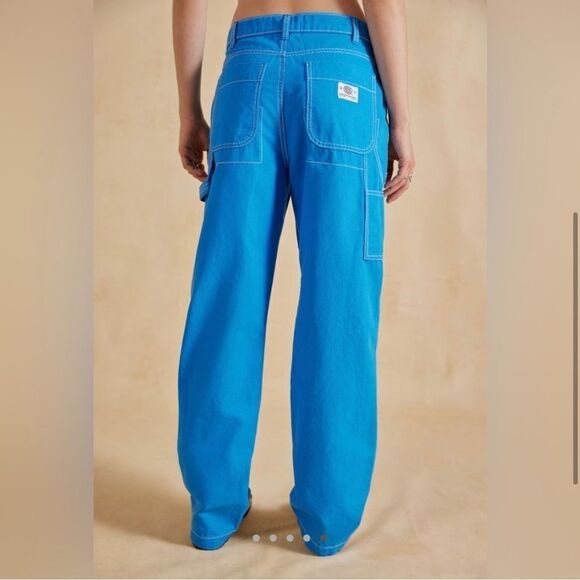 BDG Urban Outfitters Canvas Carpenter Pant NEW blue 26 - Picture 3 of 16